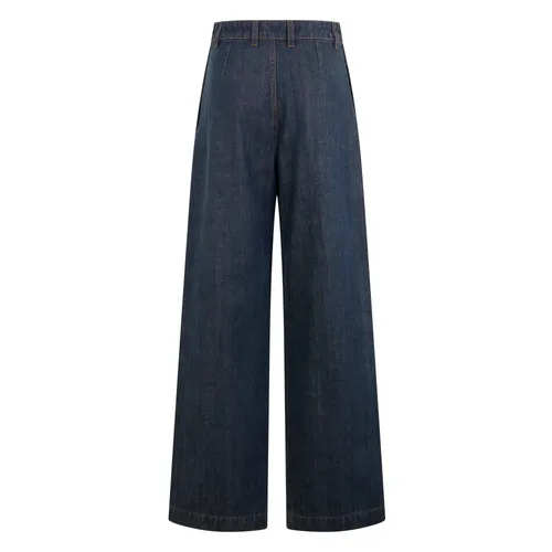High-rise wide-leg jeans - Fabiana Filippi - Modalova
