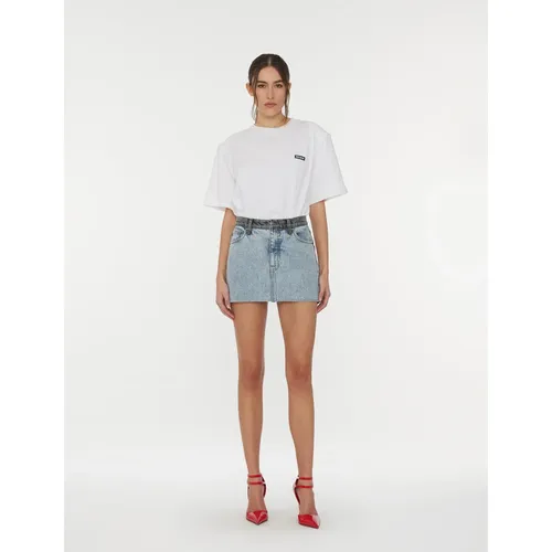 Patchwork Denim Skirt - Rotate Birger Christensen - Modalova
