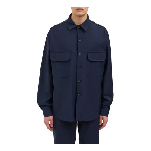 Overshirt Misto Lana - White Sand - Modalova