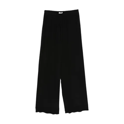 Silk Wide Trousers - Alysi - Modalova