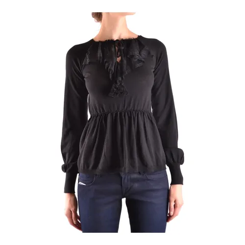 Long Sleeve Cropped Top - RED Valentino - Modalova