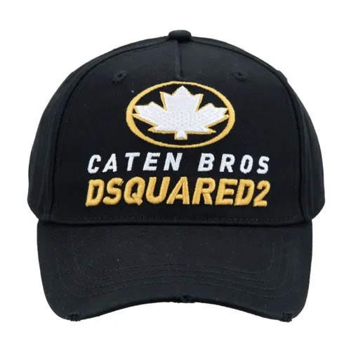Vintage Baseball Cap with Buckle Closure - Dsquared2 - Modalova