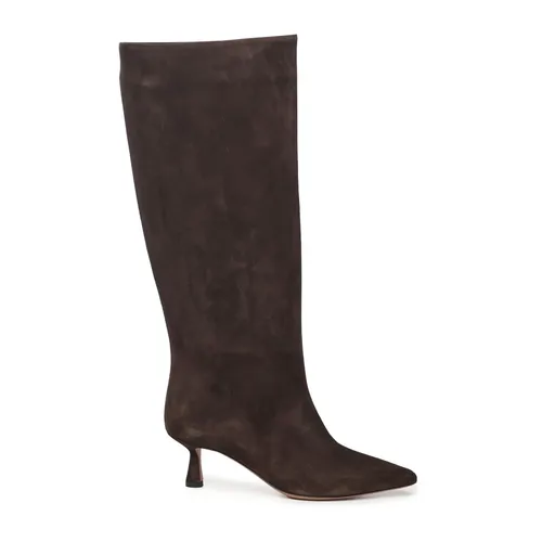 Brown Suede Boots Made in Italy - Giuliano Galiano - Modalova