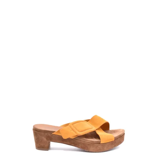 Elegant Heeled Mules Sandals - Pedro García - Modalova