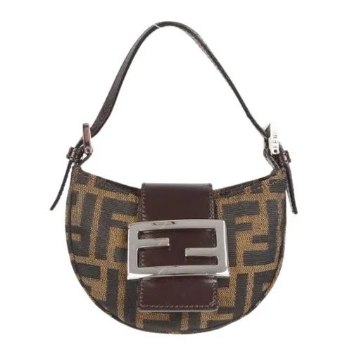 Bolso Mini de Lona Pre-owned - Fendi Vintage - Modalova
