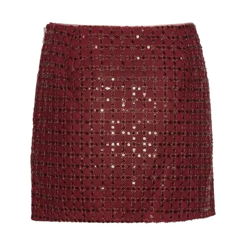 Red Pleated Skirt - Rotate Birger Christensen - Modalova