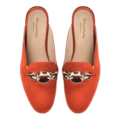 Orange suede clogs - Baldinini - Modalova
