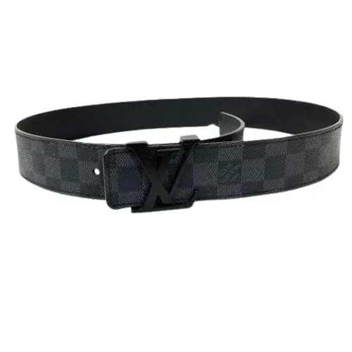 Pre-owned Damier Graphite Belt - Louis Vuitton Vintage - Modalova