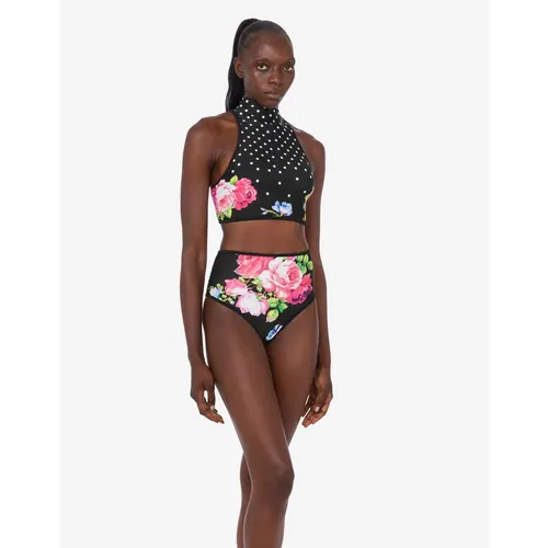 Printed Lycra Bikini - Moschino - Modalova