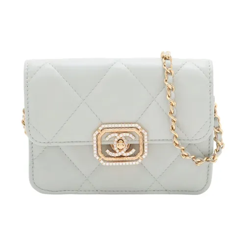Pre-owned Quilted Leather Chain Wallet - Chanel Vintage - Modalova