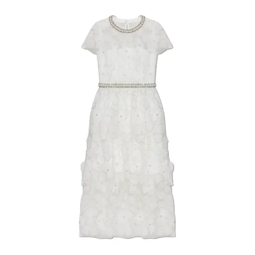 Dress with Shimmering Appliqués - Self Portrait - Modalova
