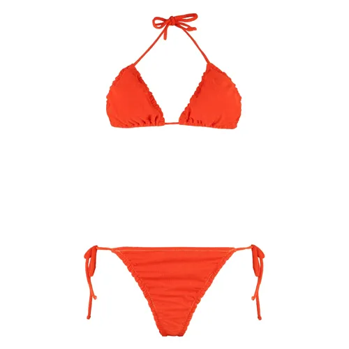 Contrast Stitching Triangle Bikini - Reina Olga - Modalova