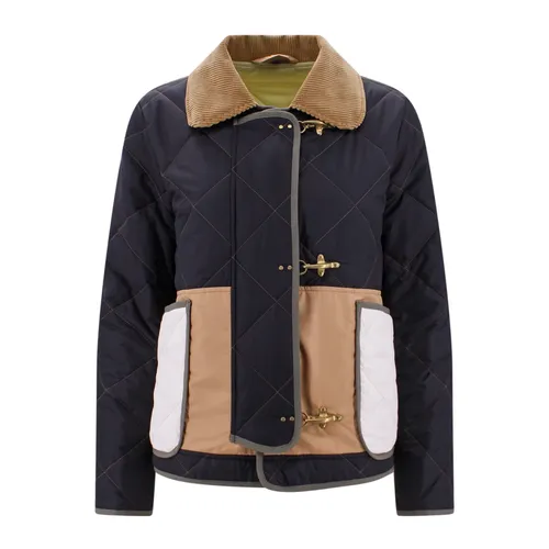 Quilted Jacket with Patchwork Effect - Fay - Modalova