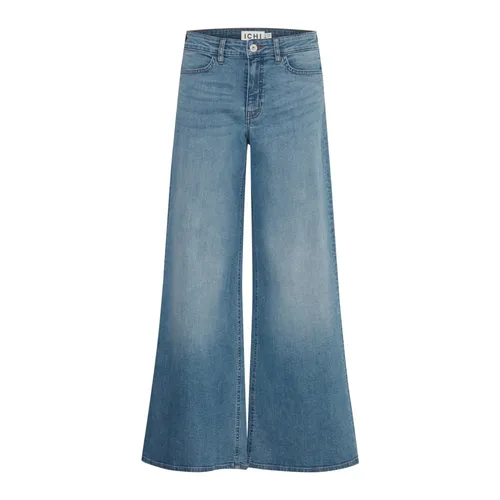 Ichi - Jeans > Wide Jeans - Blue - Ichi - Modalova