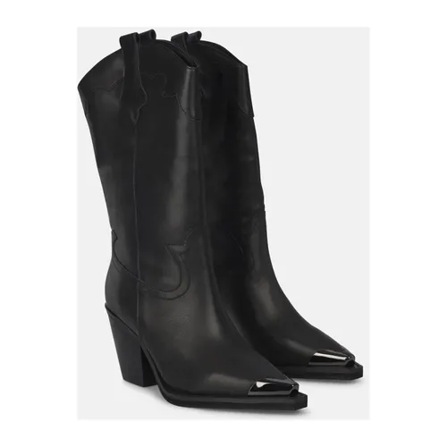 Metallic Toe Medium Boot - Alma EN Pena - Modalova