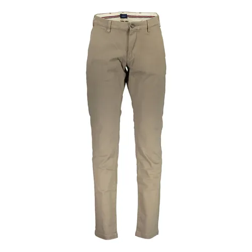 Beige Slim Pants with Logo - Gant - Modalova