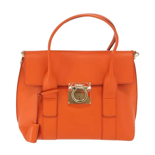 Pre-owned Vintage Gancini Lock Top Handle Bag - Salvatore Ferragamo Pre-owned - Modalova