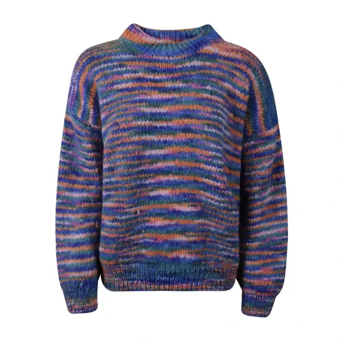 Striped Crew Neck Sweater - Frantic - Modalova