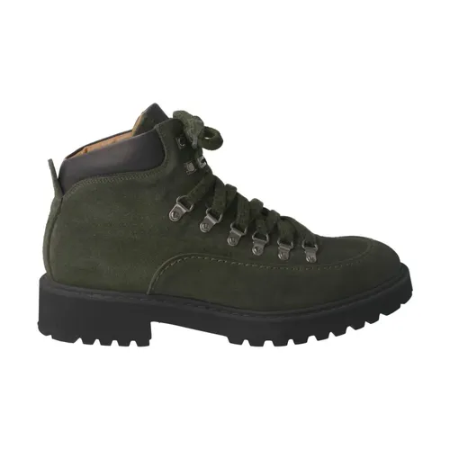 Green Suede Leather Ankle Boot - Calce - Modalova