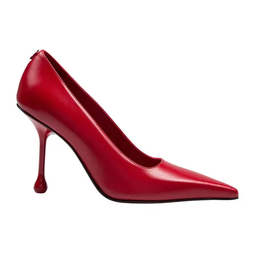Red Leather Pointed Toe Heels - Jimmy Choo - Modalova