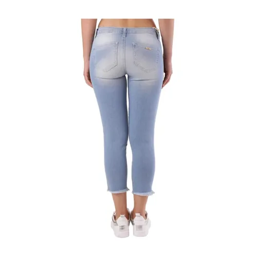 Cotton Cropped Jeans - MET - Modalova