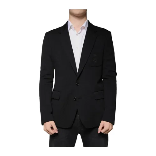 Knit Blazer DG Crown Patch - Dolce & Gabbana - Modalova