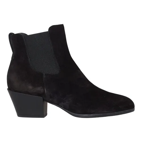 Black Suede Ankle Boots - Hogan - Modalova