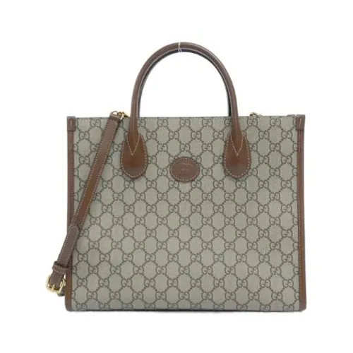 Pre-owned Canvas Tote Bag - Gucci Vintage - Modalova
