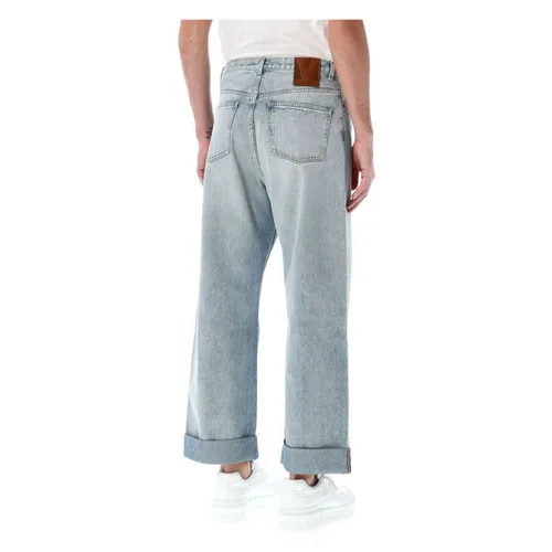 Pantaloni Denim con Risvolto - Valentino Garavani - Modalova