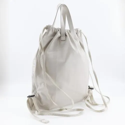 Pre-owned Vintage Leather Backpack - Bottega Veneta Vintage - Modalova