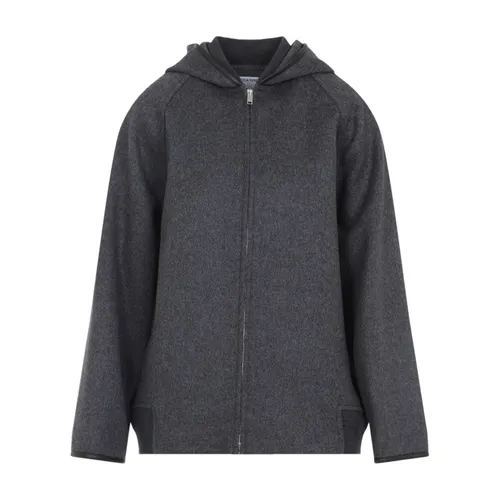 Wool Blouson Double Face Jacket - Bottega Veneta - Modalova
