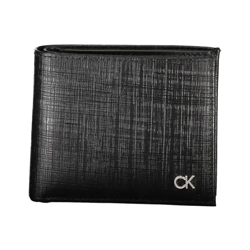 Elegante Billetera de Cuero con Doble Compartimento - Calvin Klein - Modalova