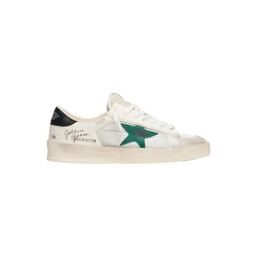 White Sneakers with Used Look - Golden Goose - Modalova