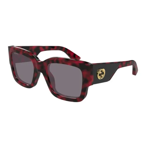 Rectangular Frame Sunglasses - Gucci - Modalova