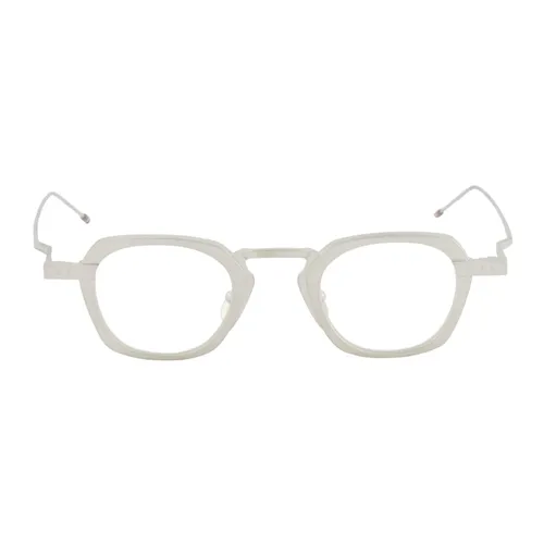 Ueo930A Titanium Square Eyeglasses - Thom Browne - Modalova