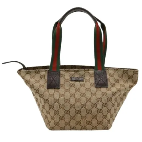 Pre-owned Vintage Canvas Tote Bag - Gucci Vintage - Modalova