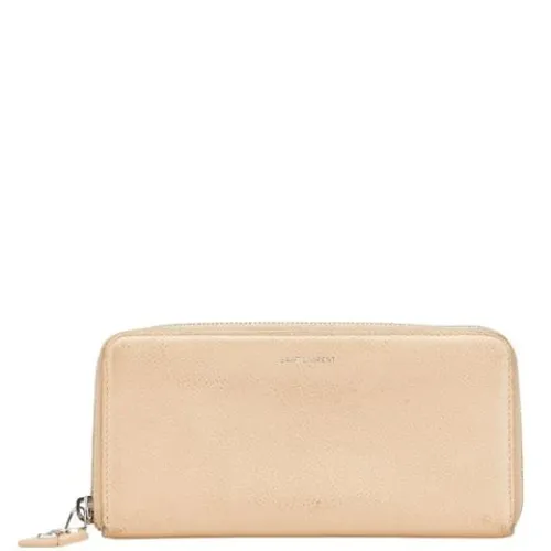 Pre-owned Leather Wallet - Saint Laurent Vintage - Modalova