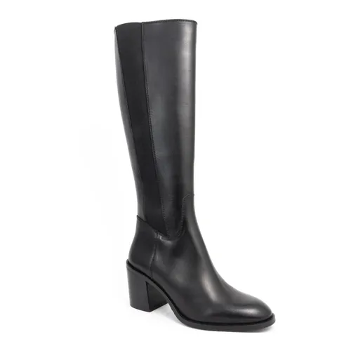 Long Black Heeled Boots - Sergio Moretti - Modalova