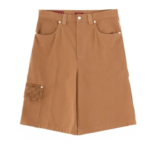 Cotton Bermuda Shorts - Gucci - Modalova