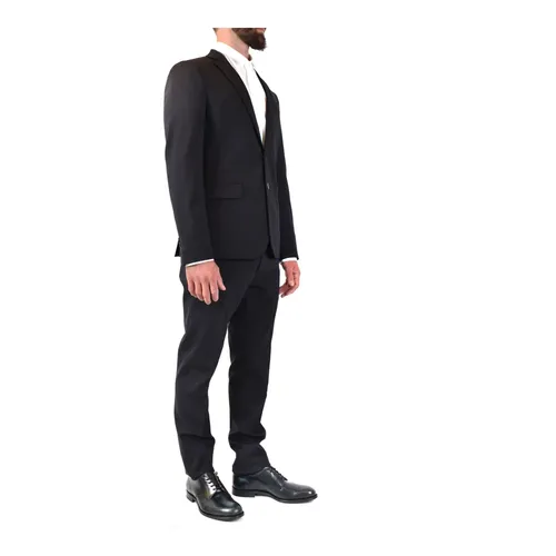 Stylish Black Wool Blend Jacket - Dsquared2 - Modalova