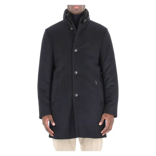 Blue Beaver Wool Cashmere Down Jacket - Moorer - Modalova