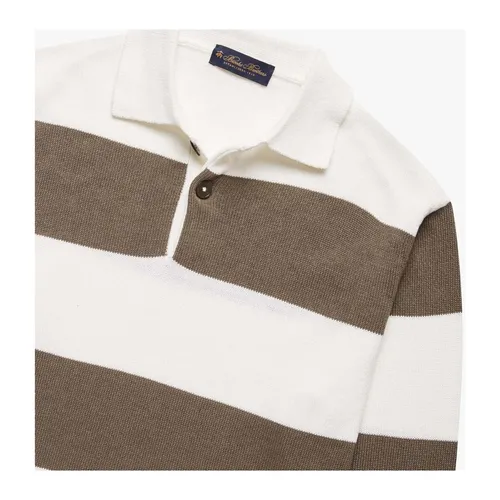 Striped Cotton Polo Shirt - Brooks Brothers - Modalova