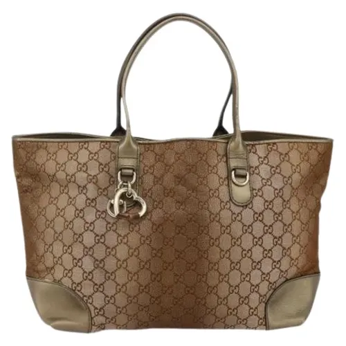 Pre-owned Canvas Tote Bag - Gucci Vintage - Modalova