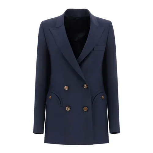 Navy Wool Blazer Elegant Versatile Style - Blazé Milano - Modalova