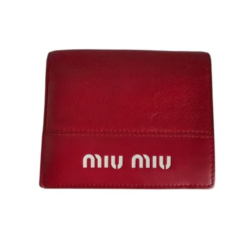 Pre-owned Leather Wallet - Miu Miu Pre-owned - Modalova
