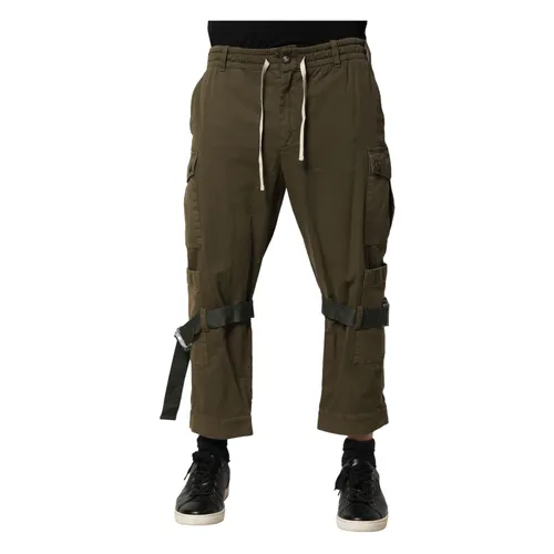 Brown Cargo Drawstring Pants - Dolce & Gabbana - Modalova