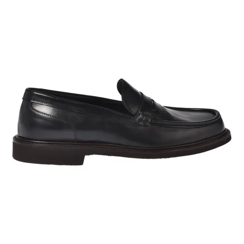 Black leather loafers - Baldinini - Modalova