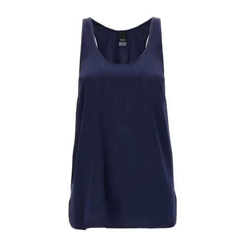 Blue Silk Top - Pinko - Modalova
