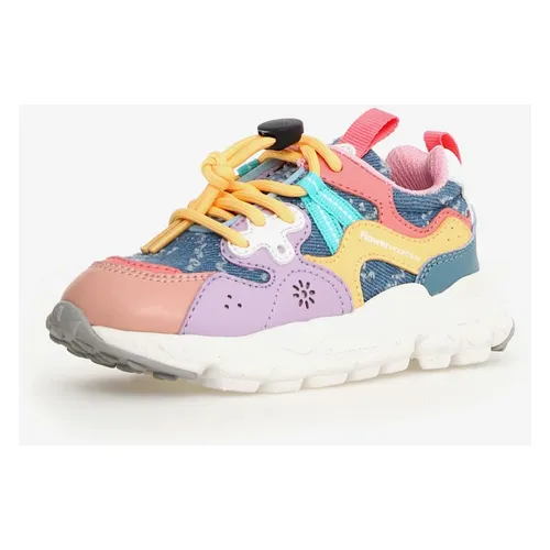 Colorful Kids Trainers with Tech Pattern - Flower Mountain - Modalova
