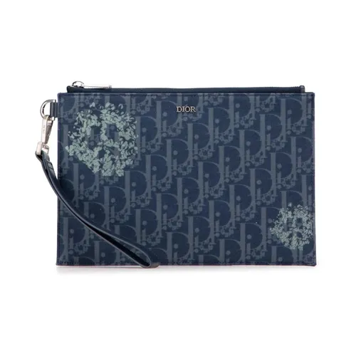 Pre-owned Printed Zip Pouch - Dior Vintage - Modalova
